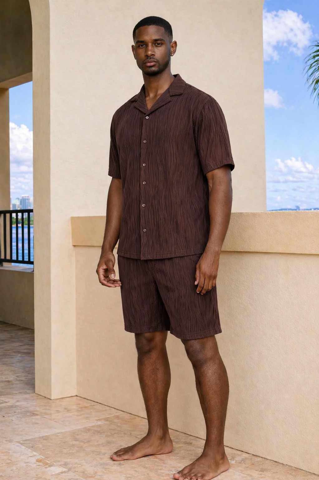 ALAR SHIRT-BROWN