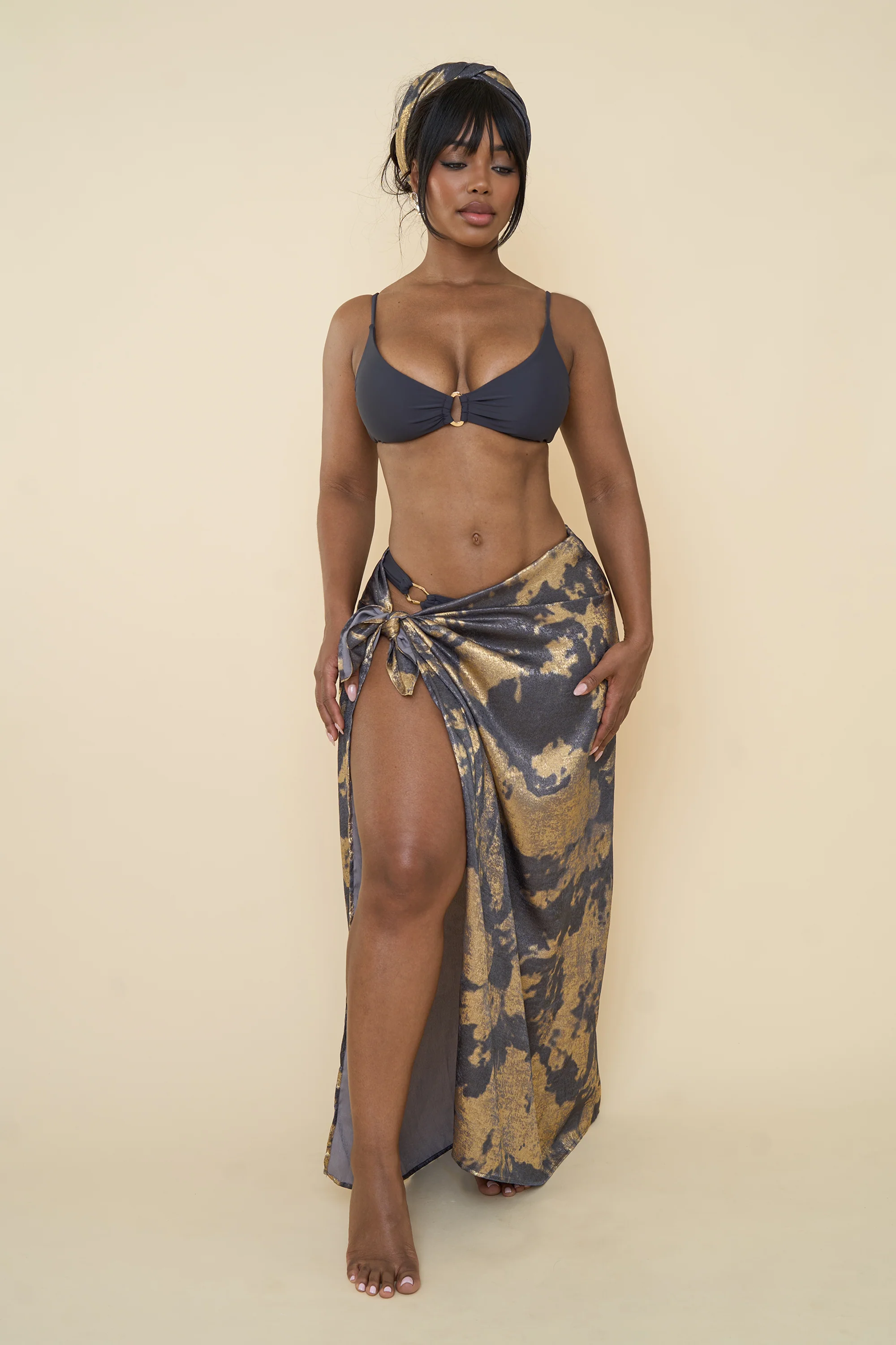 CHASITY SARONG-METALLIC