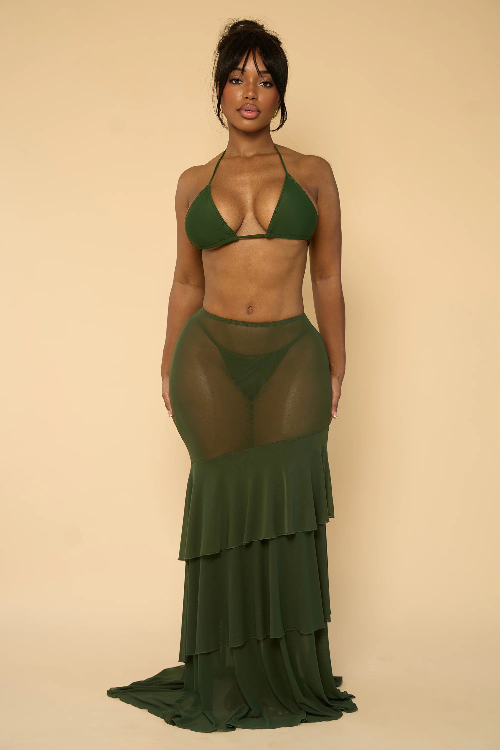 ELENA SKIRT-IVY GREEN