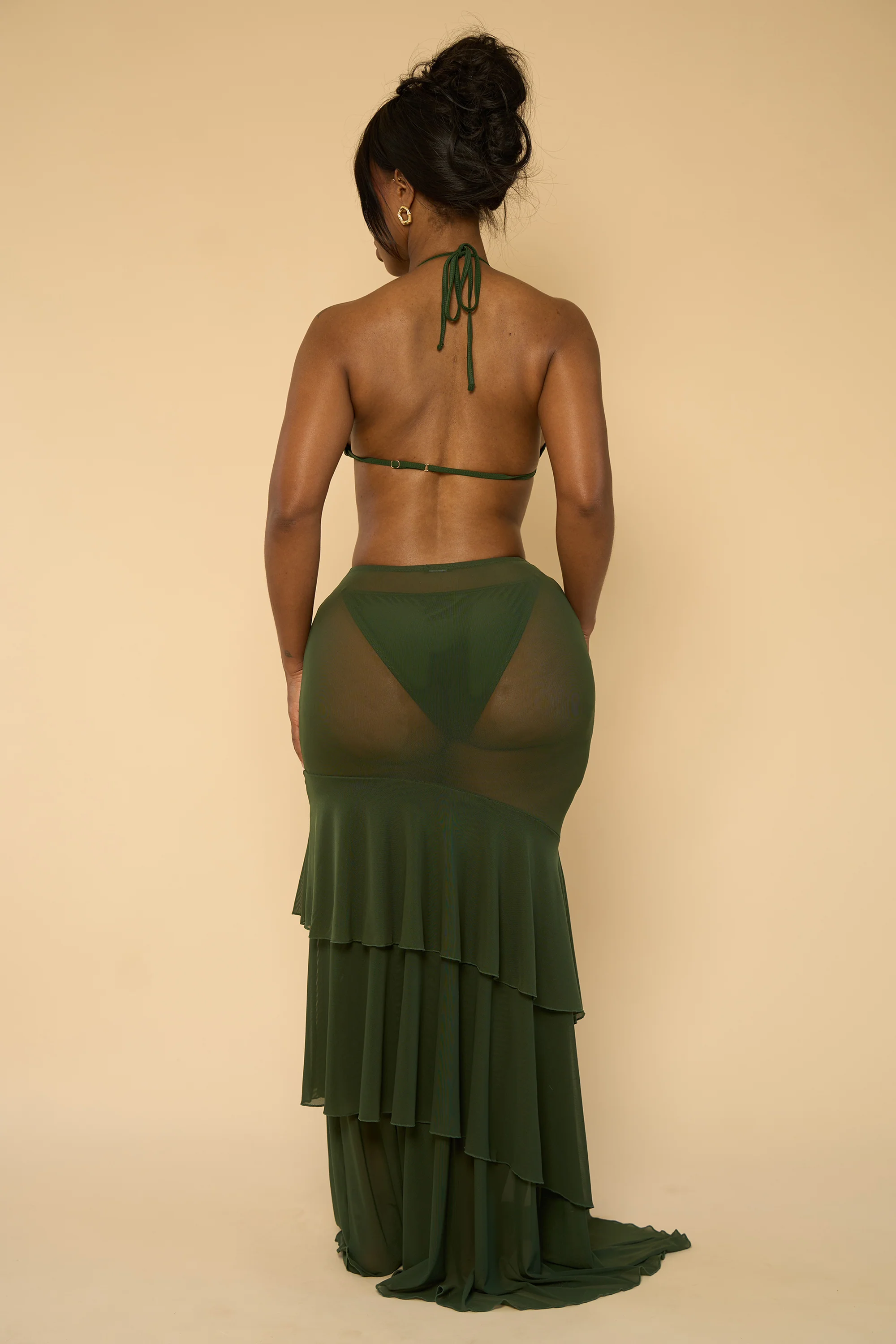 ELENA SKIRT-IVY GREEN - Image 3