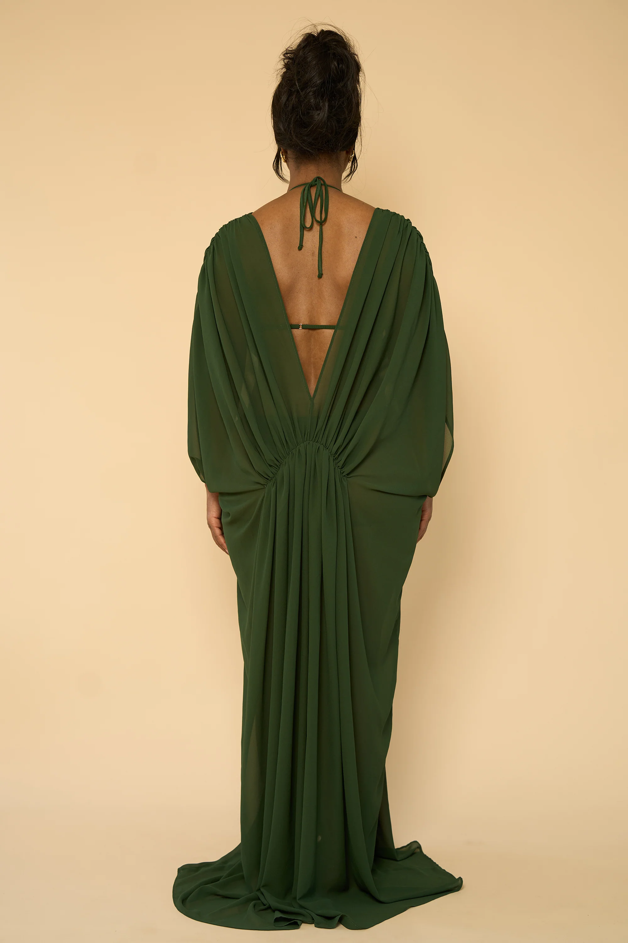 LUCY COVER UP DRESS-IVY GREEN - Image 4