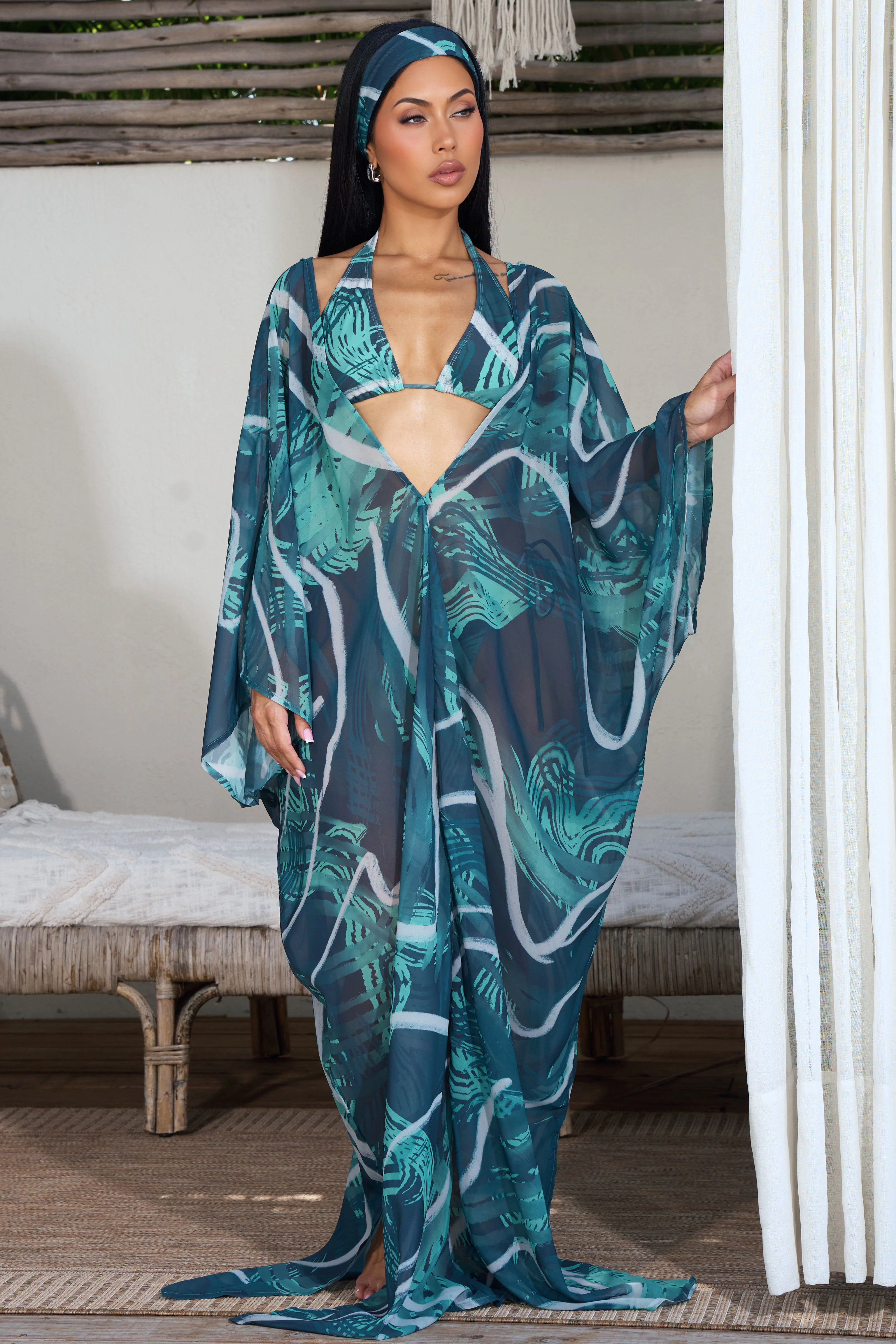 SANTANA KAFTAN-GREEN - Image 3